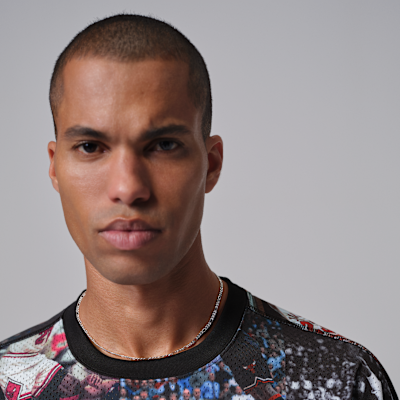 조던 플라이트 남성 프린트 긴팔 저지