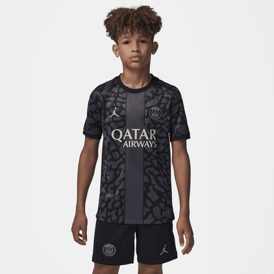 Třetí fotbalový dres Jordan Dri-FIT Paris Saint-Germain 2023/24 Stadium pro větší děti