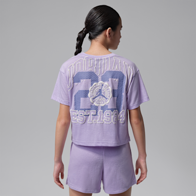 Jordan Big Kids' Secret Garden Collegiate T-Shirt from Nike - $25