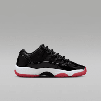 Tenis para niños grandes Air Jordan 11 Retro Low "Bred"