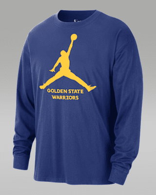 Мужская футболка Golden State Warriors Essential Jordan NBA Long-Sleeve