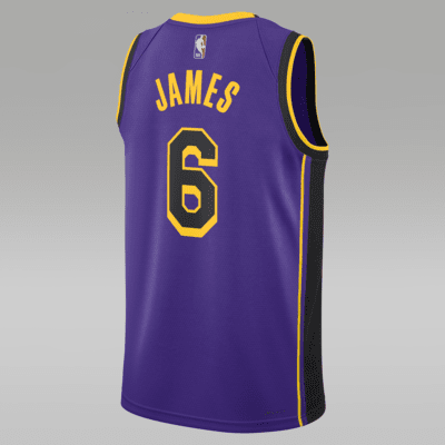 เสื้อแข่งผู้ชาย Jordan Dri-FIT NBA Swingman Los Angeles Lakers Statement Edition