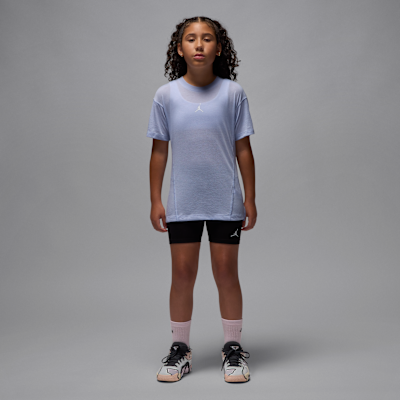 Jordan Sport Dri-FIT Big Kids' Short Sleeve Diamond Top