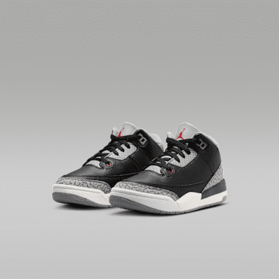 ジョーダン 3 レトロ "Black Cement" リトルキッズシューズ