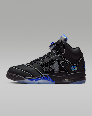 Nike Air Jordan sneaker Zwart/Metallic Silver/Silver/Racer Blue