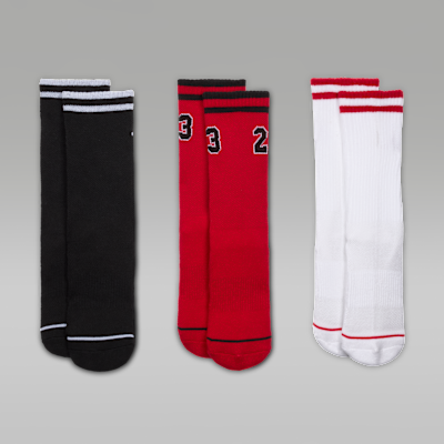 Calcetas universitarias de jersey para niños talla grande (3 pares) Jordan