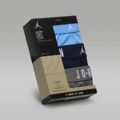 Jordan Dri-FIT Big Kids' Flight Poly Boxer Briefs (3-Pack)