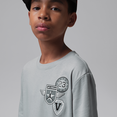 Playera de aviador retro para niños talla grande Air Jordan 5