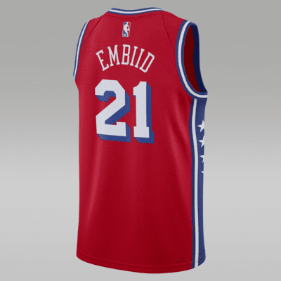 Maglia Philadelphia 76ers Statement Edition Jordan Dri-FIT Swingman NBA – Uomo