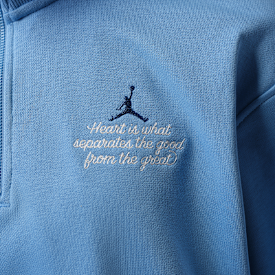 Jordan Brooklyn Fleece Çeyrek Fermuarlı Kadın Crop Üst görsel 4