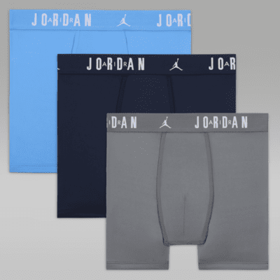 Jordan Flight Dri-FIT Big Kids' Poly Boxer Briefs (3-Pack). Nike.com