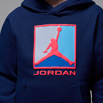 Σετ δύο τεμαχίων Baseline με φλις μπλούζα με κουκούλα Jordan Essentials για μικρά παιδιά