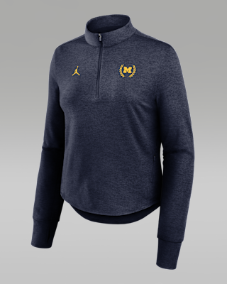 Женские  Michigan Swift Jordan Brand Dri-FIT College Half-Zip Top