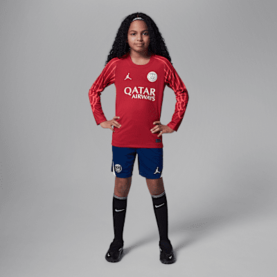 Paris Saint-Germain 2025 Stadium Goalkeeper Fourth Older Kids' Jordan Dri-FIT Football Replica Long-Sleeve Shirt