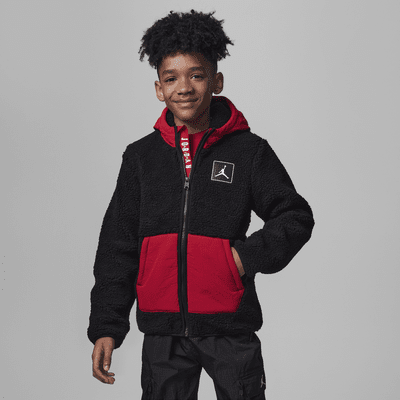 Jordan Sherpa Jacket Big Kids Jacket. Nike JP