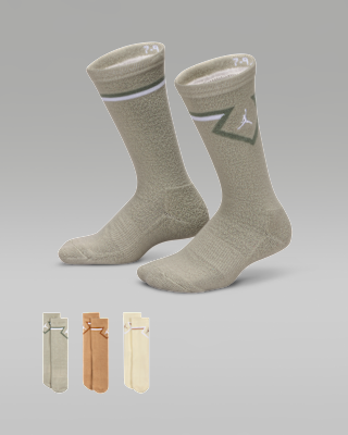 Детские носки Jordan Big Kids' Diamond Crew Socks (3 Pairs)