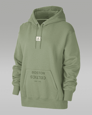 Женское худи Boston Celtics Flight Fleece Jordan NBA Satin-Lined Pullover Hoodie