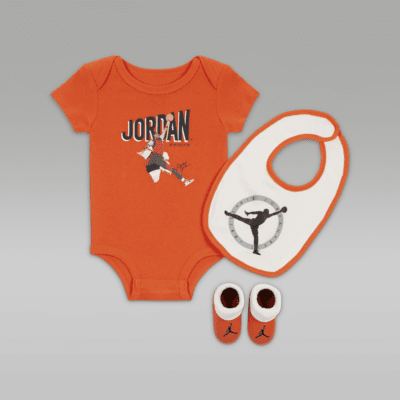 Σετ με ολόσωμο κορμάκι Jordan MVP Bodysuit Box Set για βρέφη (0-6M)