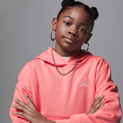 Sudadera con gorro sin cierre para niños talla grande Jordan Brooklyn Essentials