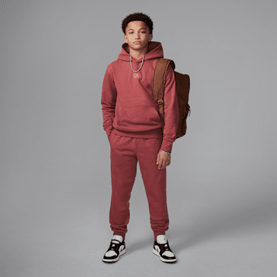 Sudadera con gorro sin cierre de tejido Fleece para niño talla grande Jordan MJ Flight