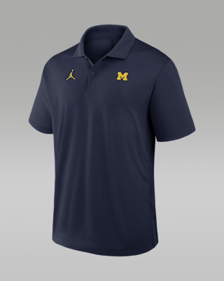 Мужские  Michigan Primetime Victory Plus Jordan Brand Dri-FIT College Polo