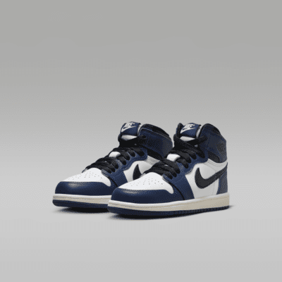 Jordan 1 Retro High OG "Midnight Navy" Little Kids' Shoes