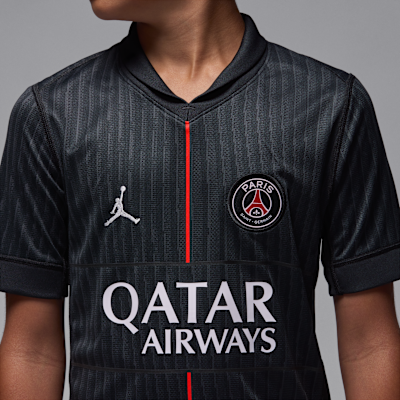 Paris Saint-Germain 2025/26 Stadium Fourth Jordan Replika-Fußballtrikot mit Dri-FIT-Technologie (ältere Kinder)