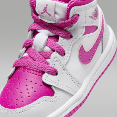 Jordan 1 Mid Schuh für Babys und Kleinkinder