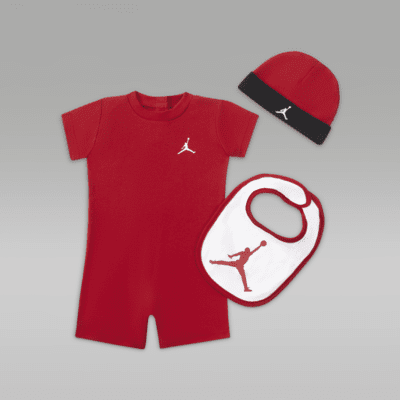 Jordan Jumpman Baby 3 Piece Romper Set