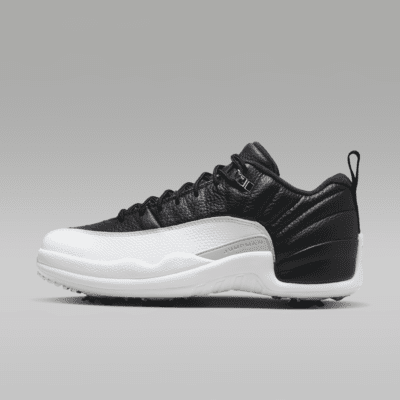 Scarpa Da Golf Air Jordan 12 Low Nero Varsity Red Argento