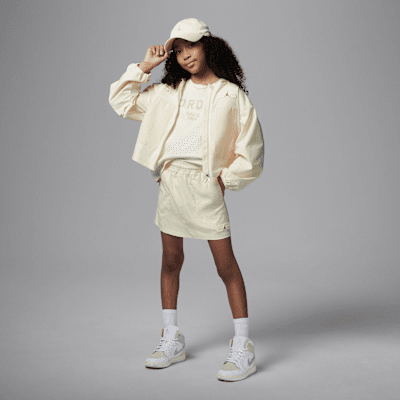 Skort de confección artesanal utilitaria para niñas talla grande Jordan