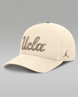 Мужские  UCLA Natural Rise Jordan Brand Dri-FIT College A-Frame Adjustable Hat