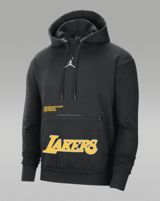 Los Angeles Lakers Courtside Statement Edition Men's Jordan NBA Fleece  Pullover Hoodie.