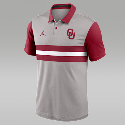 Polo universitario marca Jordan Dri-FIT para hombre Oklahoma Vapor
