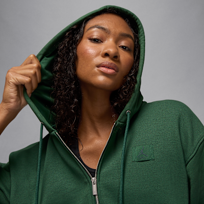 Jordan Flight Fleece Women's Cropped Satin-Lined Hoodie