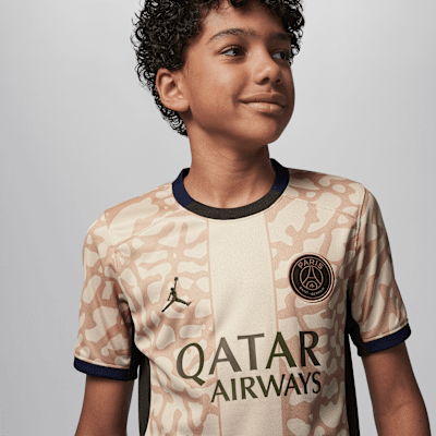 Jersey de fútbol Replica Jordan Dri-FIT para niños talla grande del Paris Saint-Germain complementario 2023/24 Stadium