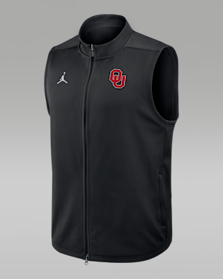 Мужская безрукавка Oklahoma Victory Jordan Brand Therma-FIT College Full-Zip Vest