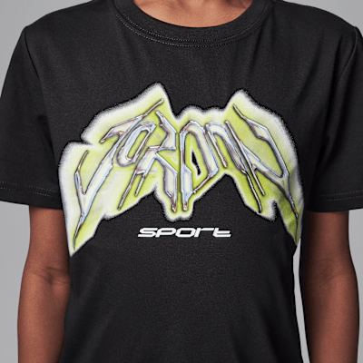 Playera de deporte con gráfico para niños talla grande Jordan Dri-FIT