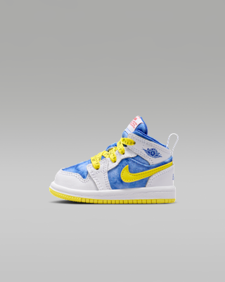 Детские кроссовки Jordan 1 Mid Sneaker School Baby/Toddler