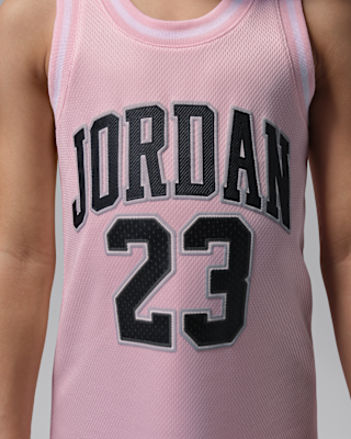 pink jersey dress basketball Jordan Little Kids' 23 wedding guest dresses 2022