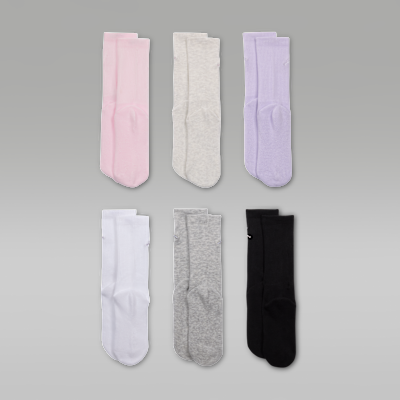 Jordan Everyday Essentials Big Kids' Crew Socks (6 Pairs)