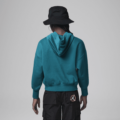 Sudadera con gorro para niños talla grande Jordan Soft Touch Mixed Pullover Hoodie