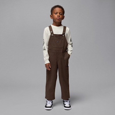 Conjunto de 2 piezas con overoles para niños talla pequeña Jordan MVP
