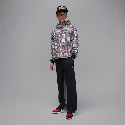 Jordan Big Kids' Brooklyn Printed Fleece Pullover Hoodie