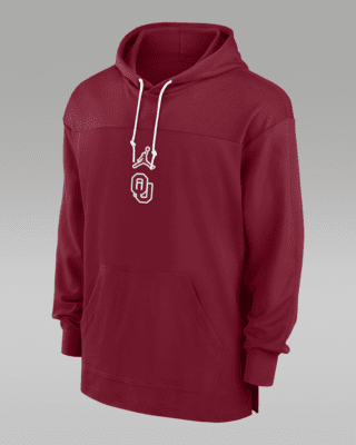 Мужские джерси Oklahoma Sooners Sideline Jersey Jordan Dri-FIT College Pullover Hoodie