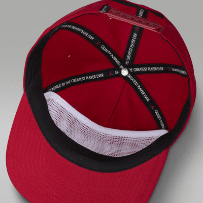 Jordan Pro Gorra de visera plana sin estructura