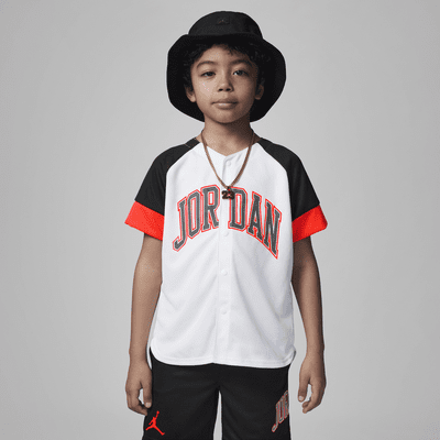 Jordan Home and Away Baseball Jersey Little Kids Jersey. Nike JP