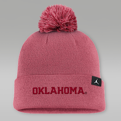Gorro universitario con dobladillo y pompón marca Jordan para hombre Oklahoma Primetime Campus Toned
