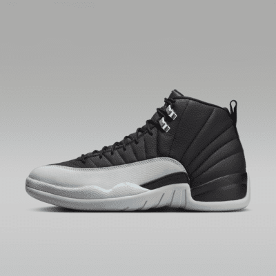 Air Jordan 12 Retro "Black and Wolf Grey" Men's Shoes