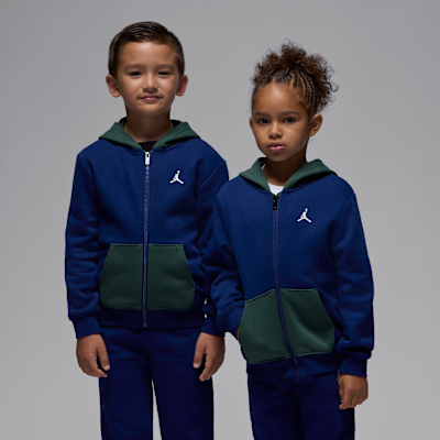 Jordan Brooklyn Fleece Little Kids' 2-Piece Full-Zip Hoodie Set